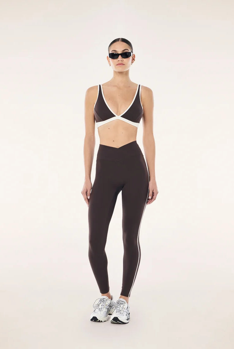 P.E Nation - Clarity Full Length Legging (Coffee/Whisper White) P.E Nation