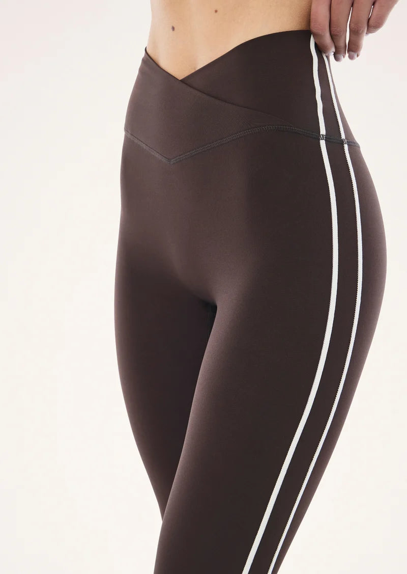 P.E Nation - Clarity Full Length Legging (Coffee/Whisper White) P.E Nation