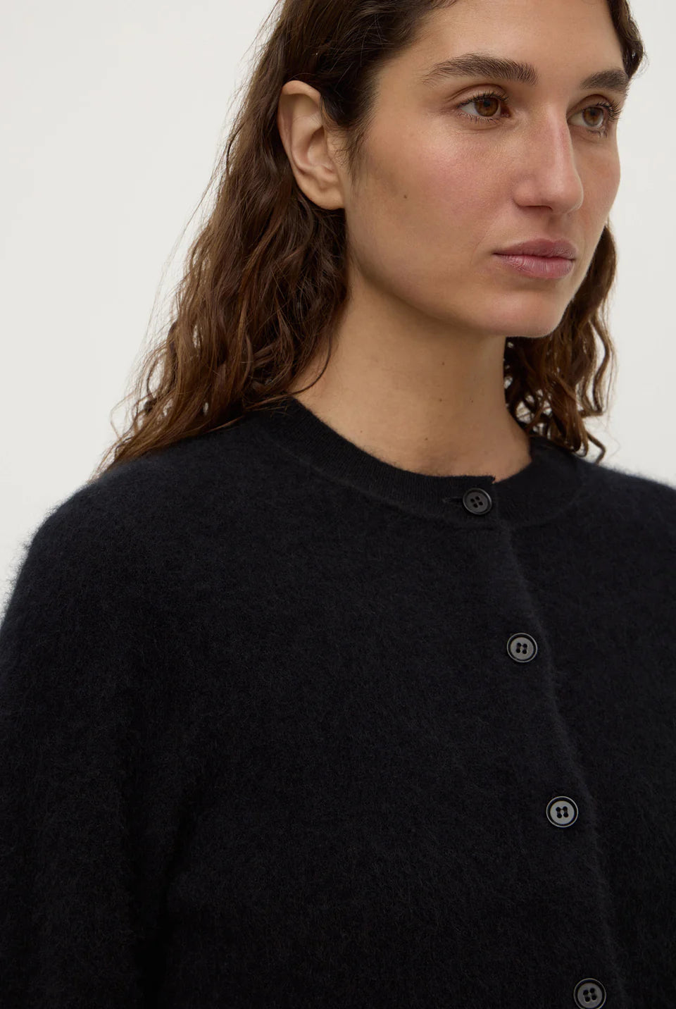 Assmebly Label - Carina Merino Wool Cardigan (Black) Assembly Label