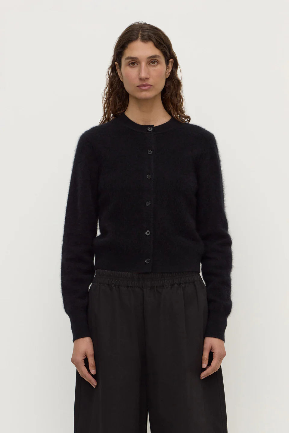 Assmebly Label - Carina Merino Wool Cardigan (Black) Assembly Label