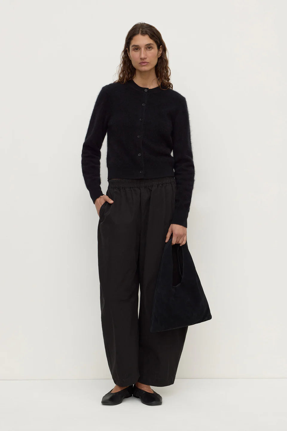 Assmebly Label - Carina Merino Wool Cardigan (Black) Assembly Label