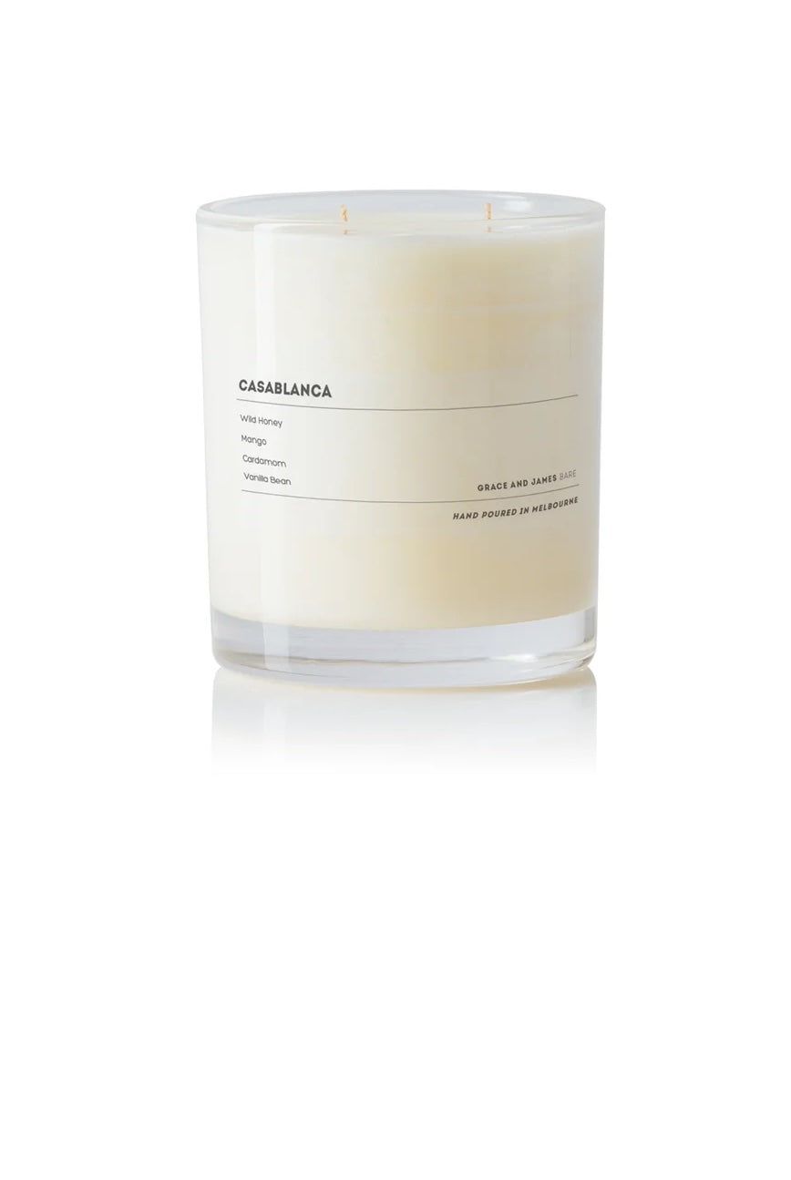 Grace and James Bare 80hr Candle - Casablanca Grace and James