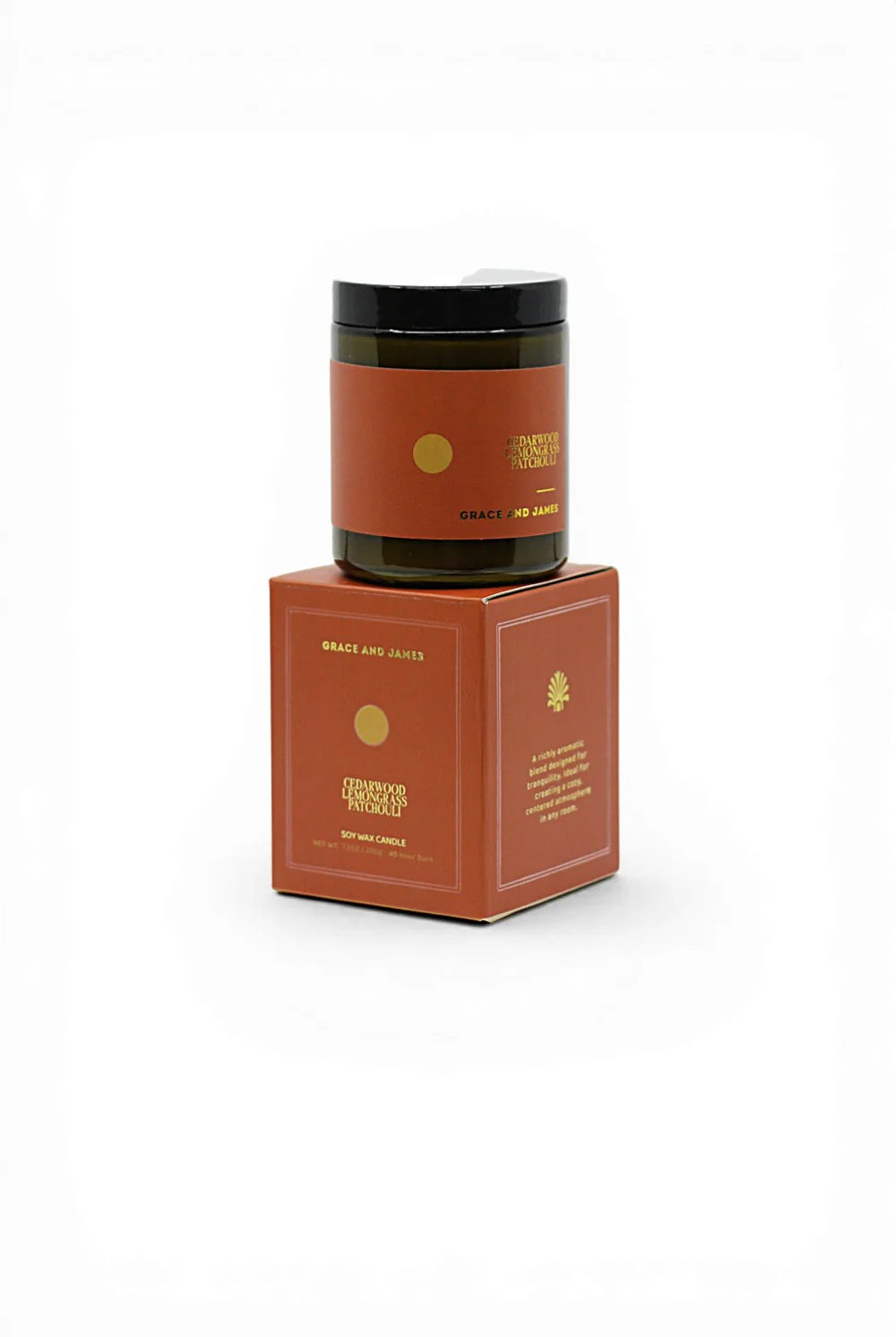 Grace and James - 200g Candle (Cedarwood, Lemongrass & Patchouli) Grace and James