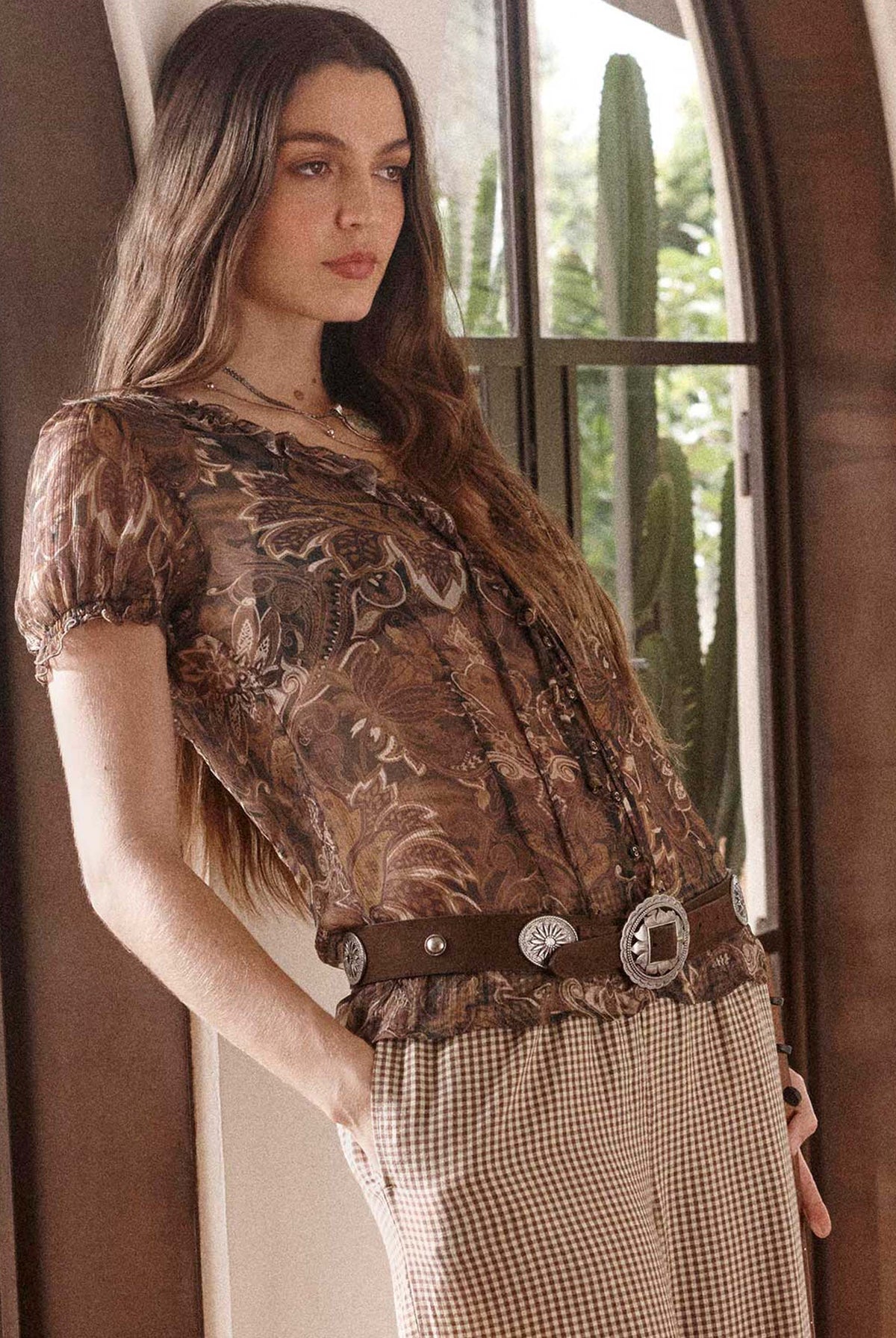 Spell - Clandestine Suede Belt (Chocolate) Spell