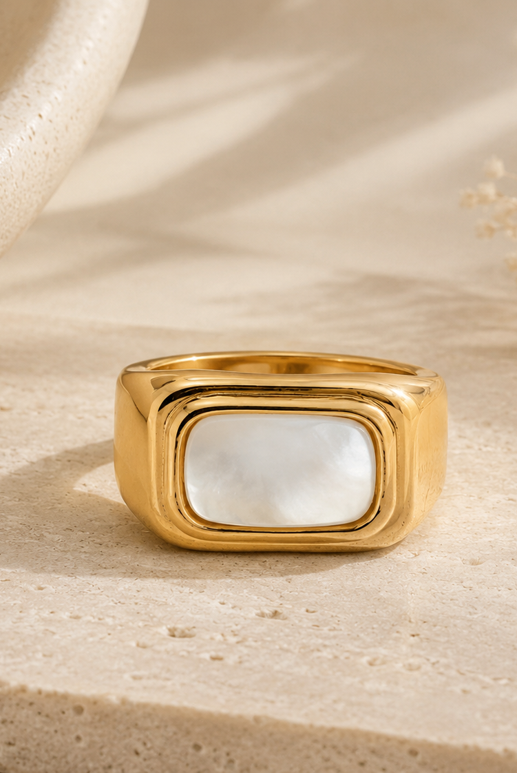 Clara 18K Gold Plated Ring Dear Blackbird Boutique