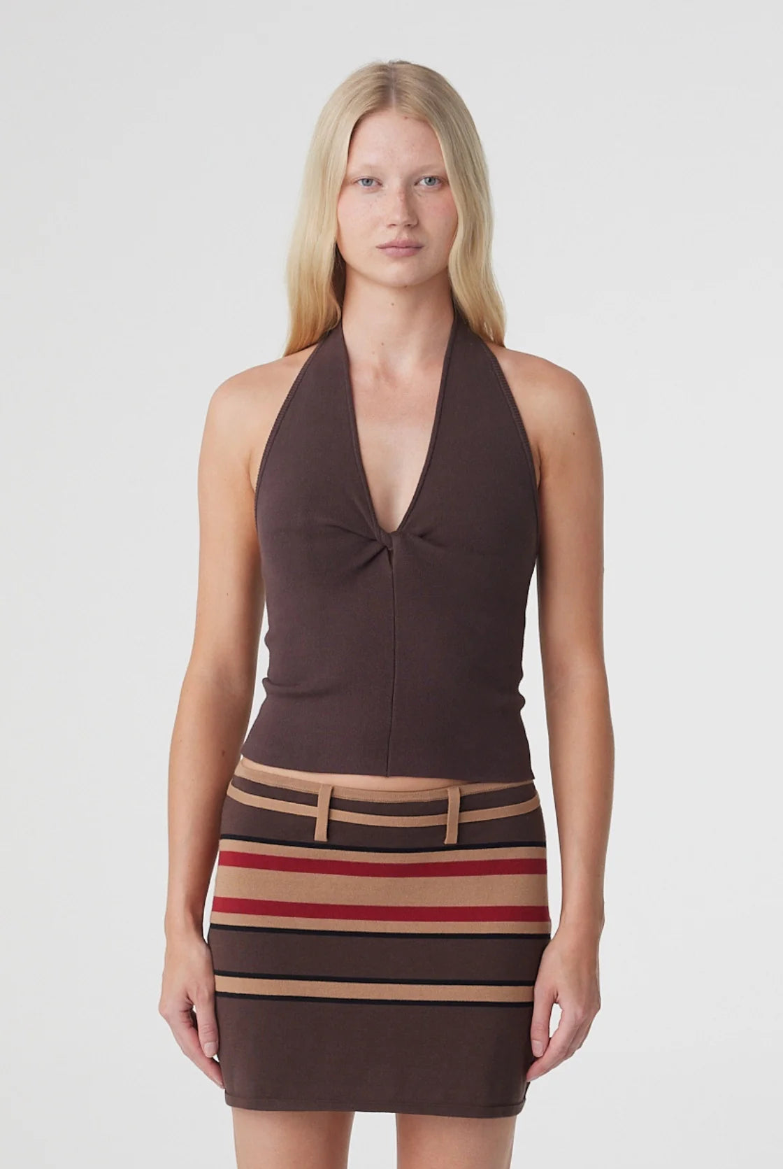 Arcaa - Thea Twist Top (Espresso) Arcaa