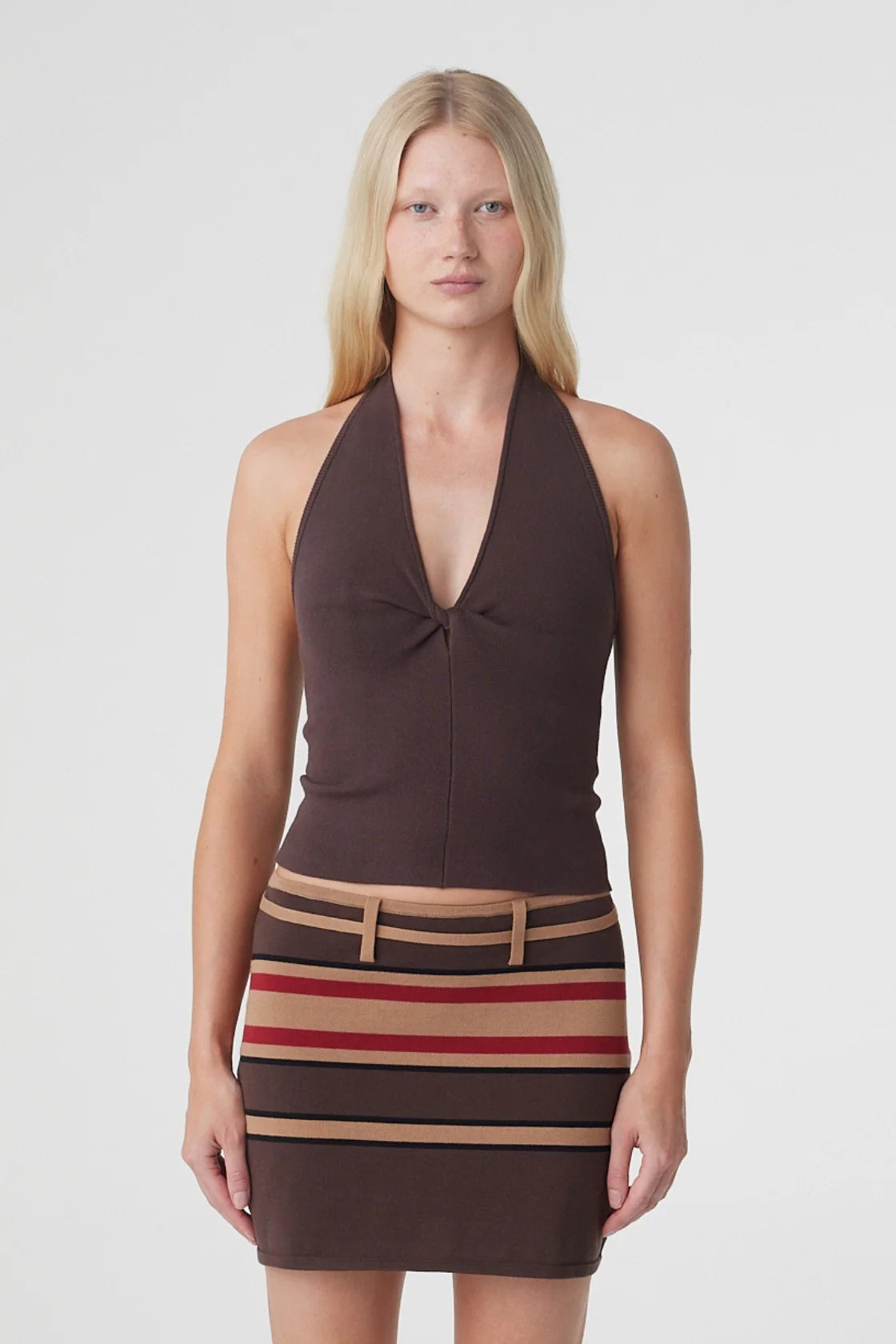 Arcaa - Thea Twist Top (Espresso) Arcaa