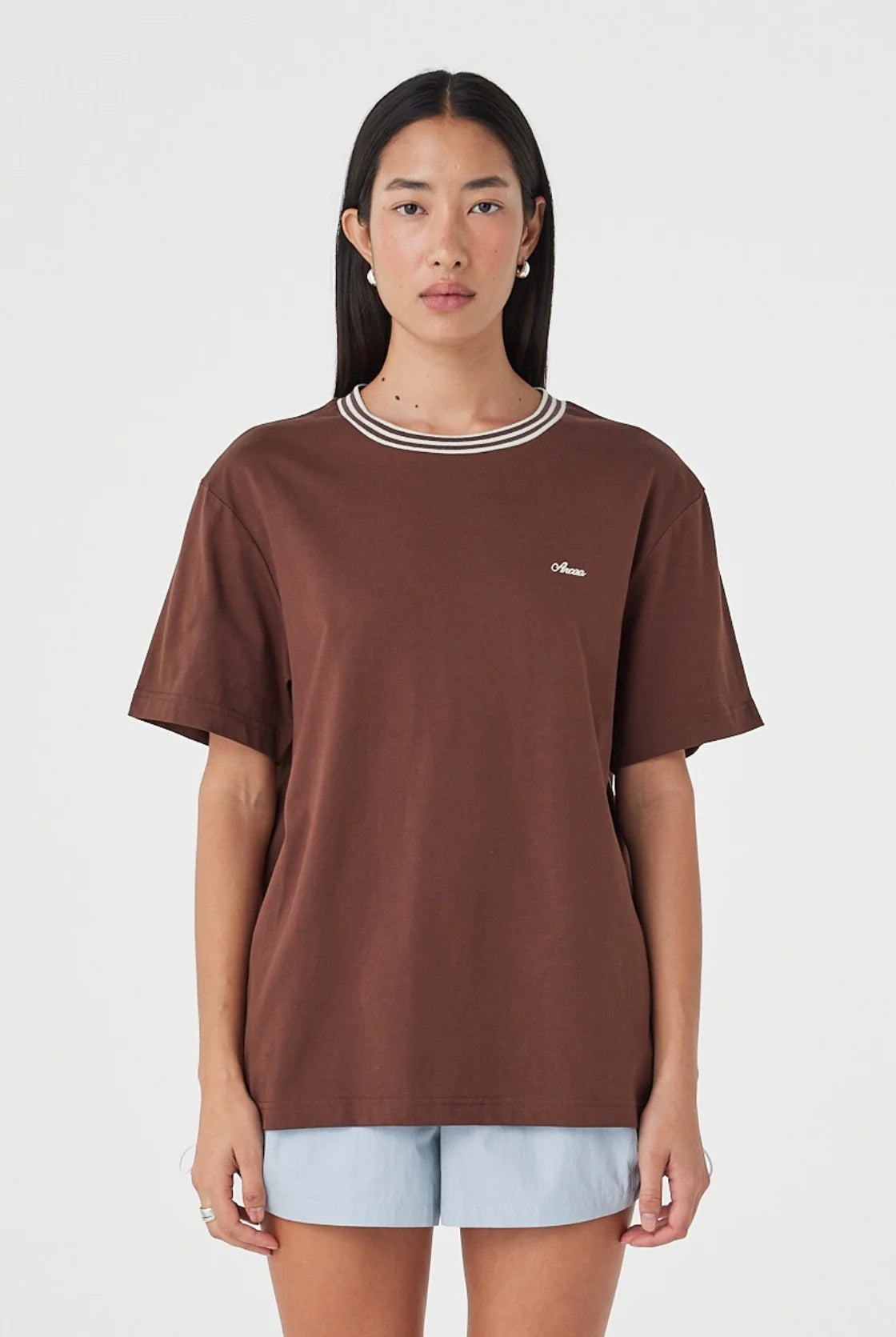 Arcaa - Kylen Tee (Espresso & Cream) Arcaa