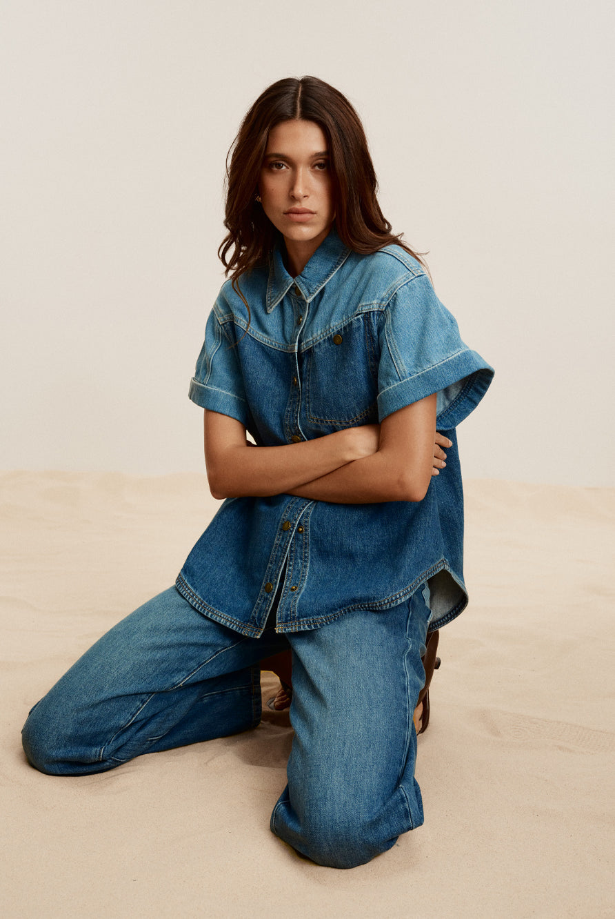 (Pre-Order) Kivari - Coralie Denim Shirt Kivari