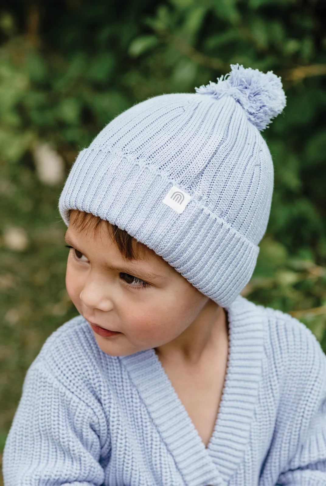 KYND Baby - Chunky Rib Knit Beanie (Sky Blue) KYND Baby