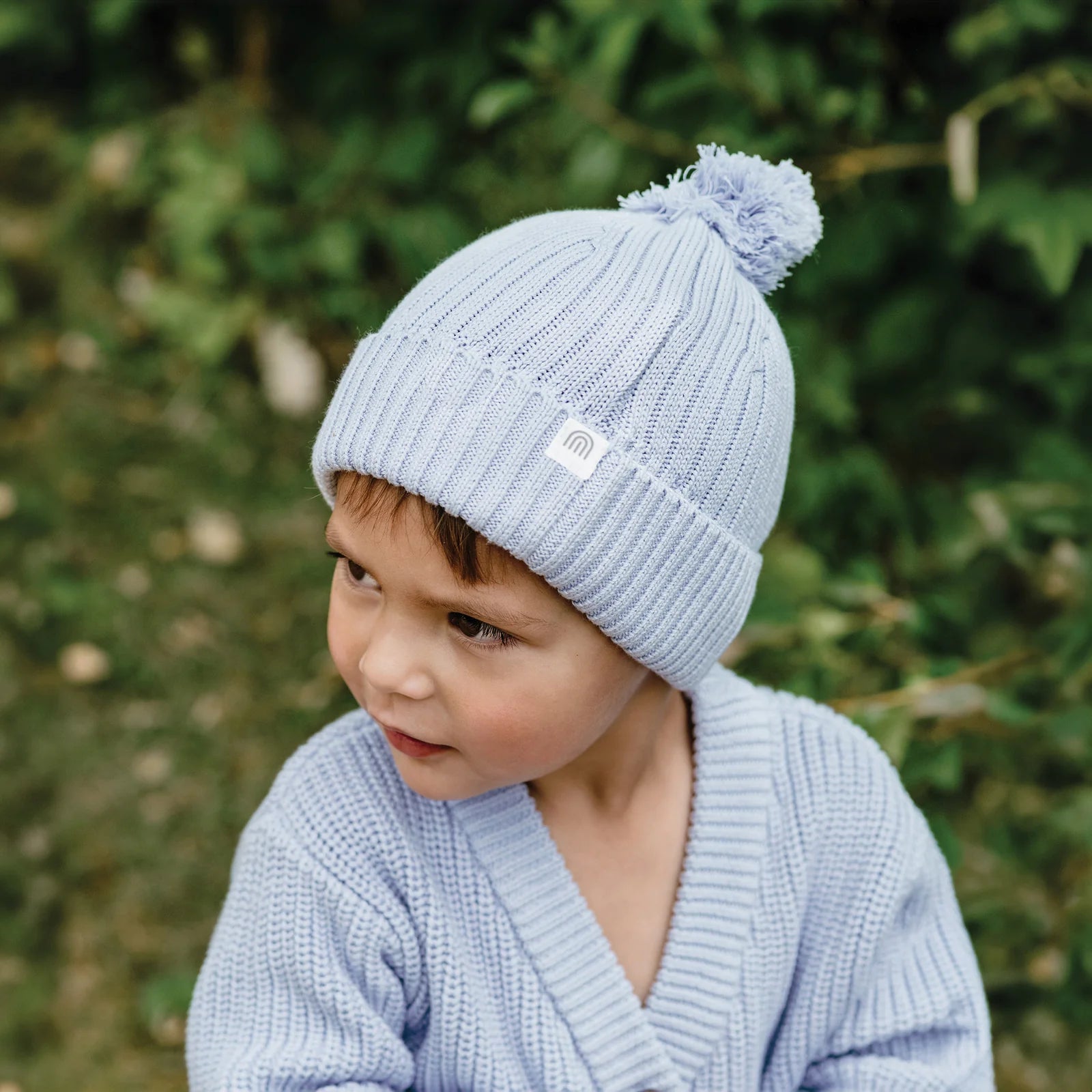 KYND Baby - Chunky Rib Knit Beanie (Sky Blue) KYND Baby