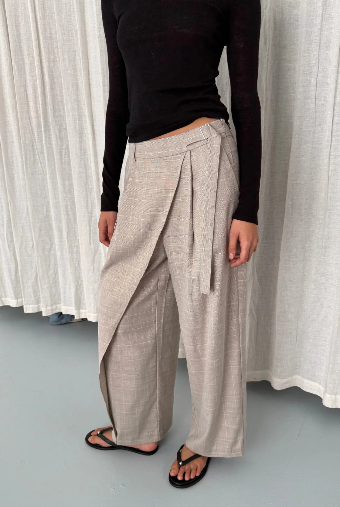 Arcaa - Calla Pant (Taupe Plaid) Arcaa