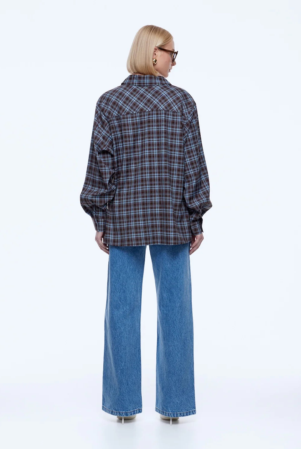 Ena Pelly - Bobbi Check Shirt (Brown/Blue) Ena Pelly