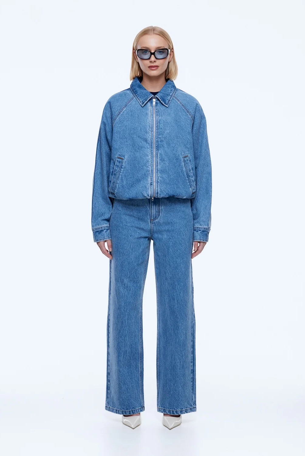 Ena Pelly - Billy Denim Bomber (Light Indigo) Ena Pelly