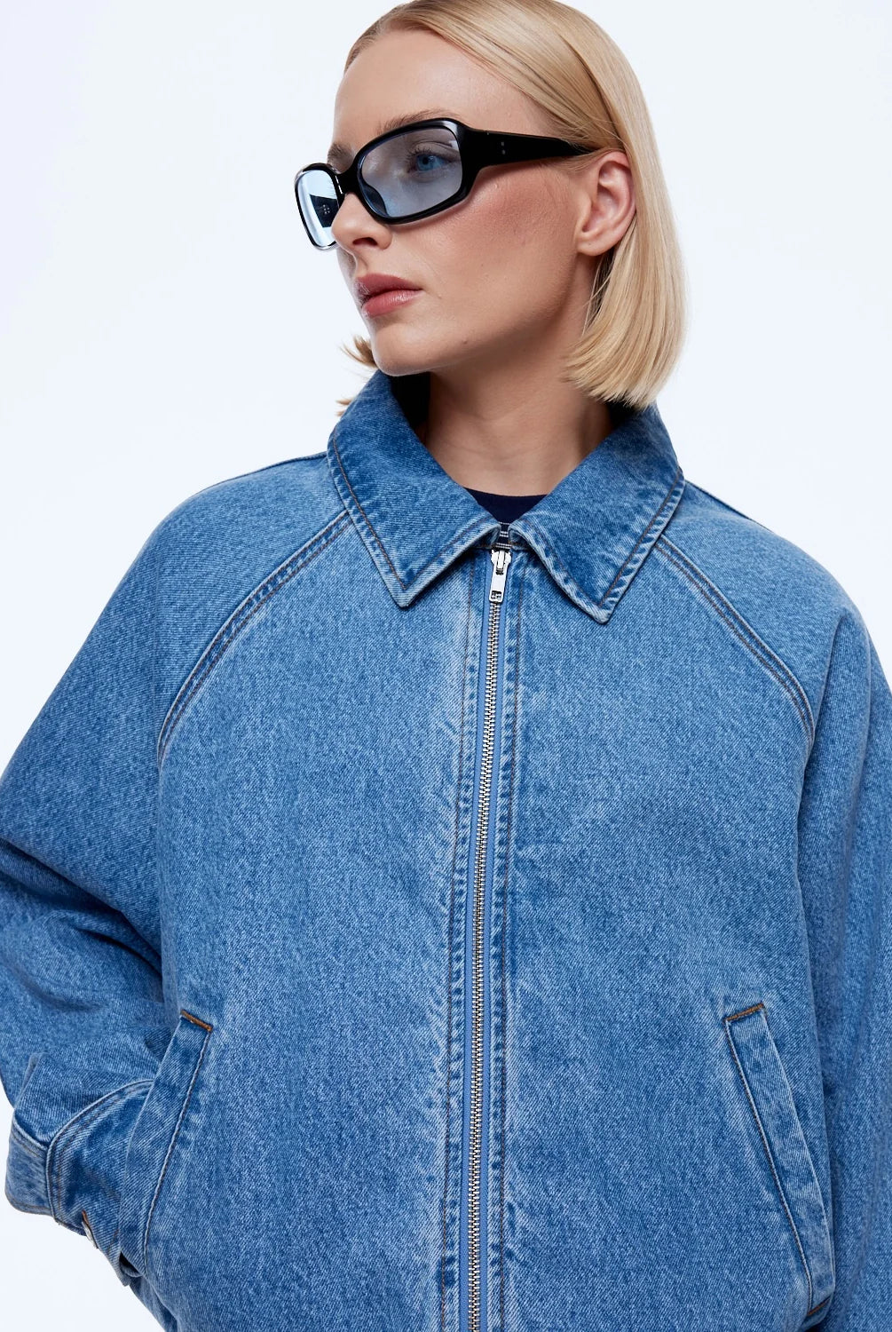 Ena Pelly - Billy Denim Bomber (Light Indigo) Ena Pelly