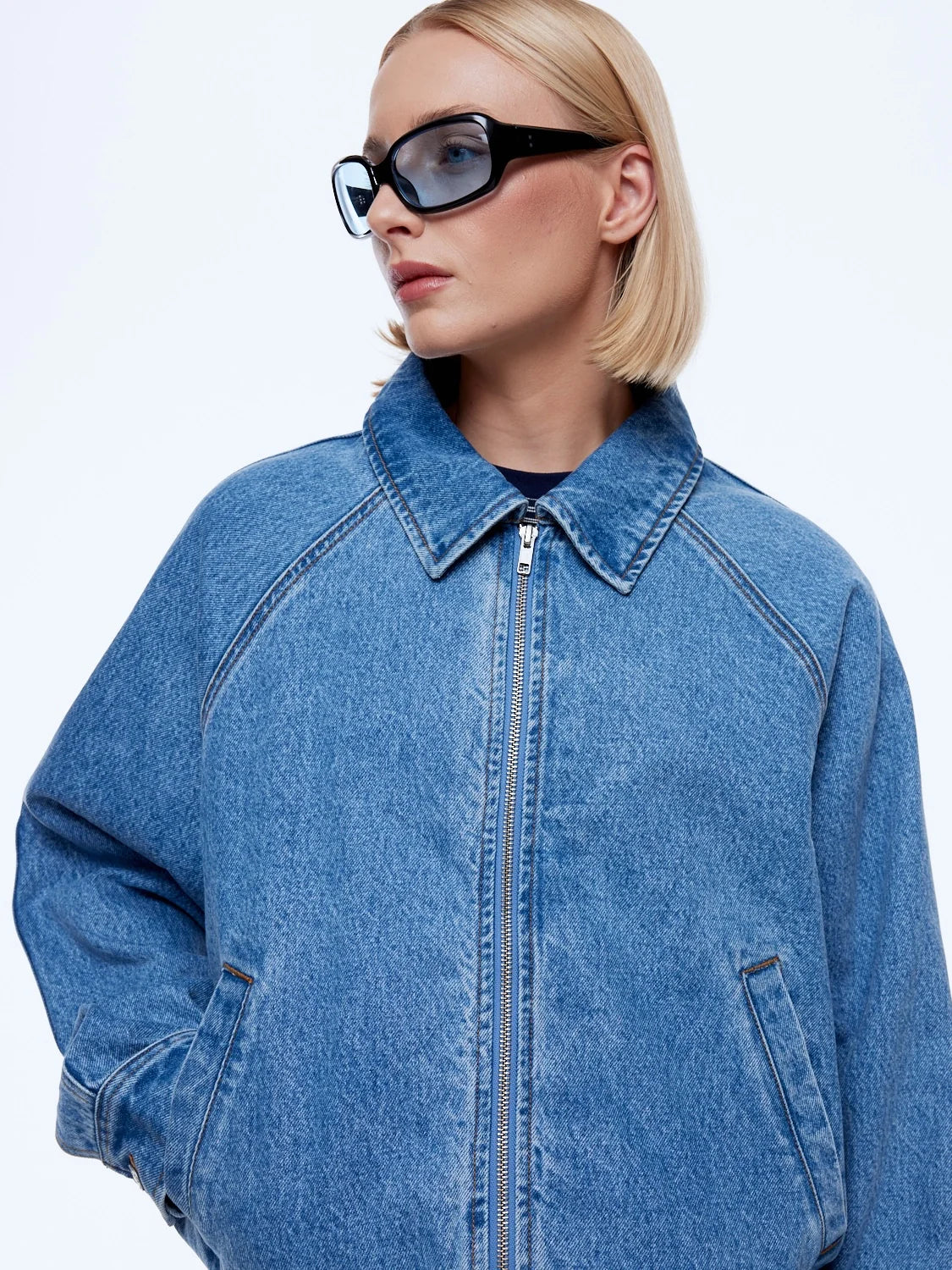 Ena Pelly - Billy Denim Bomber (Light Indigo) Ena Pelly