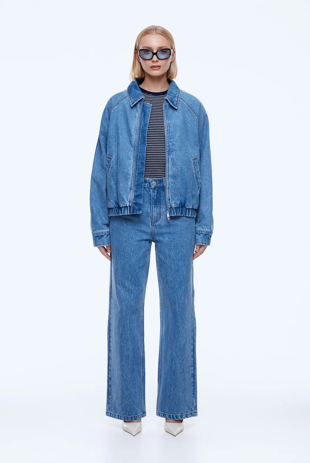 Ena Pelly - Billy Denim Bomber (Light Indigo) Ena Pelly