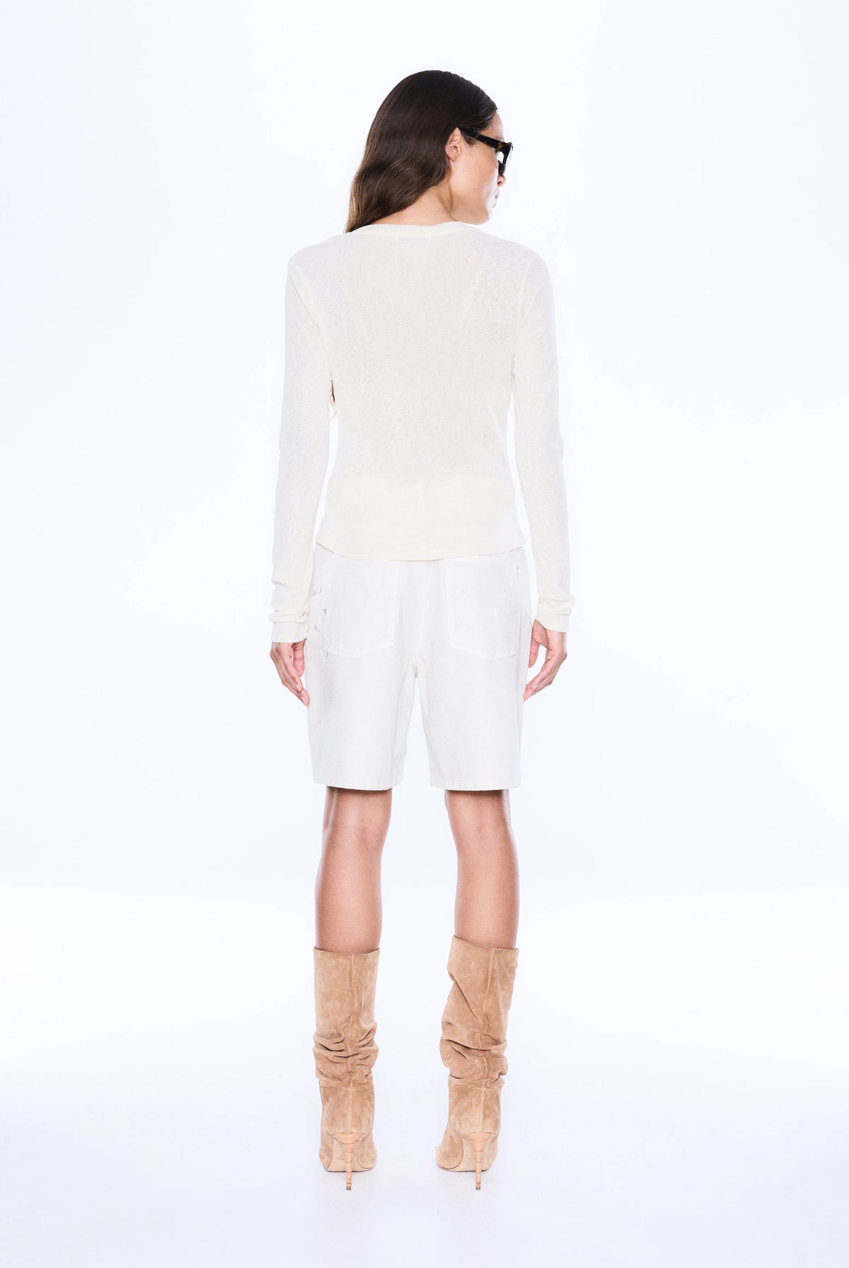 Ena Pelly - Niesha Long Sleeve Top (Ecru) Ena Pelly