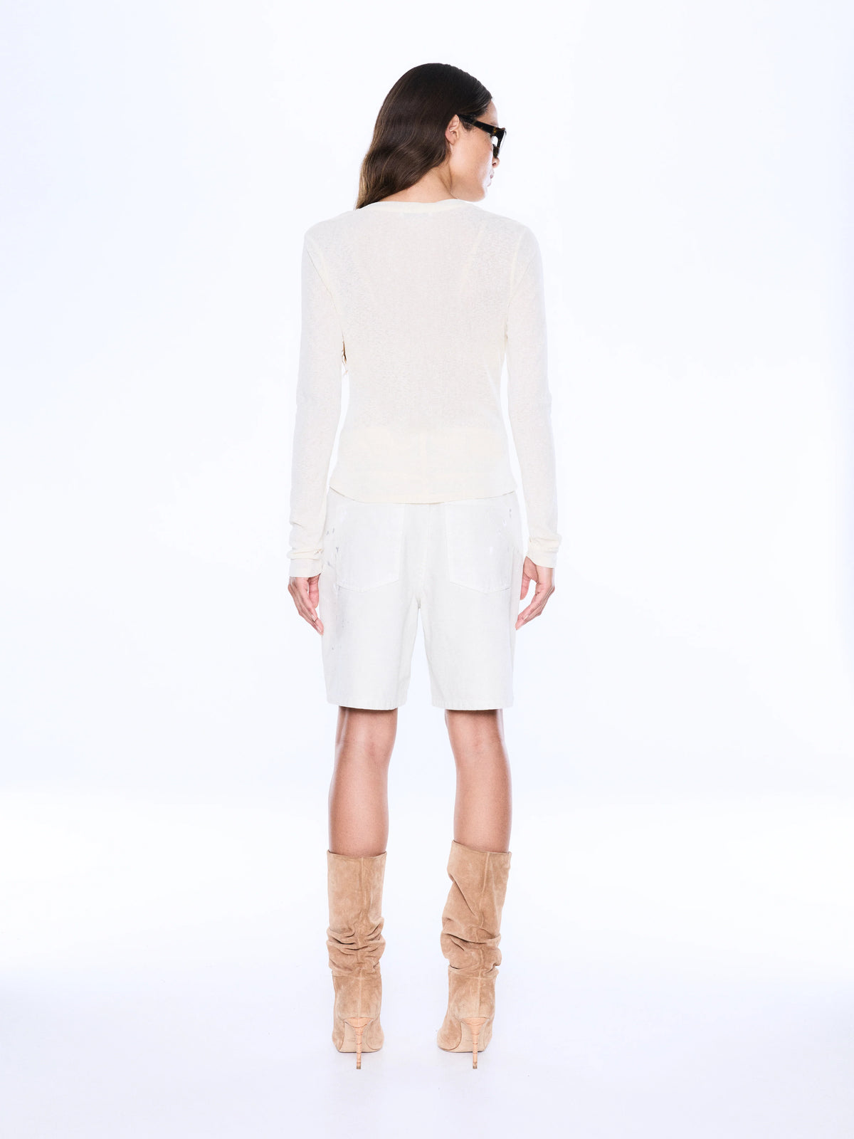 Ena Pelly - Niesha Long Sleeve Top (Ecru) Ena Pelly