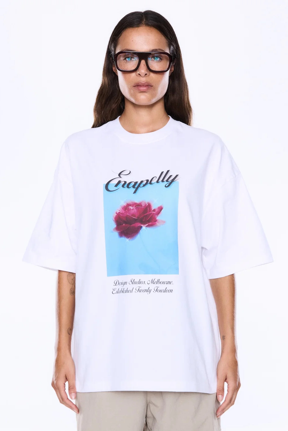 Ena Pelly - Maeve Relaxed Tee (Rose Garden) Ena Pelly