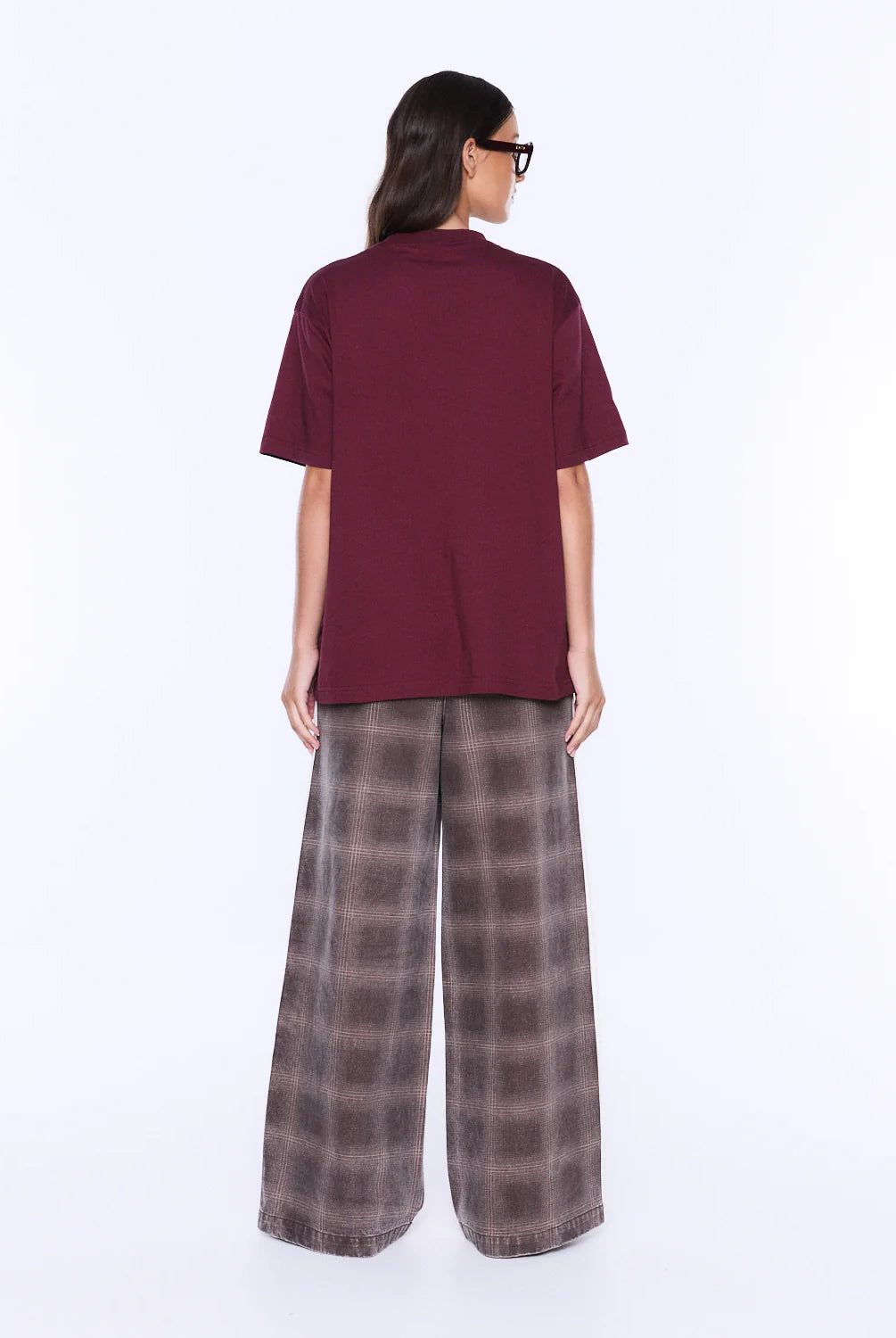Ena Pelly - Ivy Relaxed Tee (Burgundy) Ena Pelly