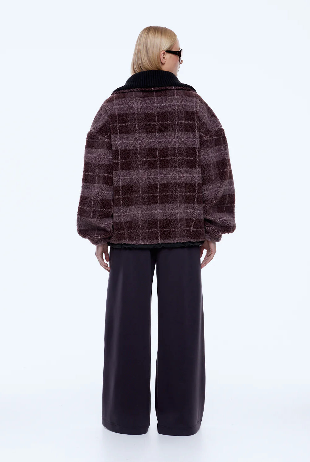 Ena Pelly - Winnie 1/4 Zip (Burgundy Check) Ena Pelly