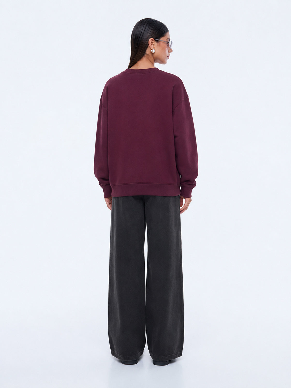 Ena Pelly - Cassie Oversized Sweater (Deep Cherry Red) Ena Pelly
