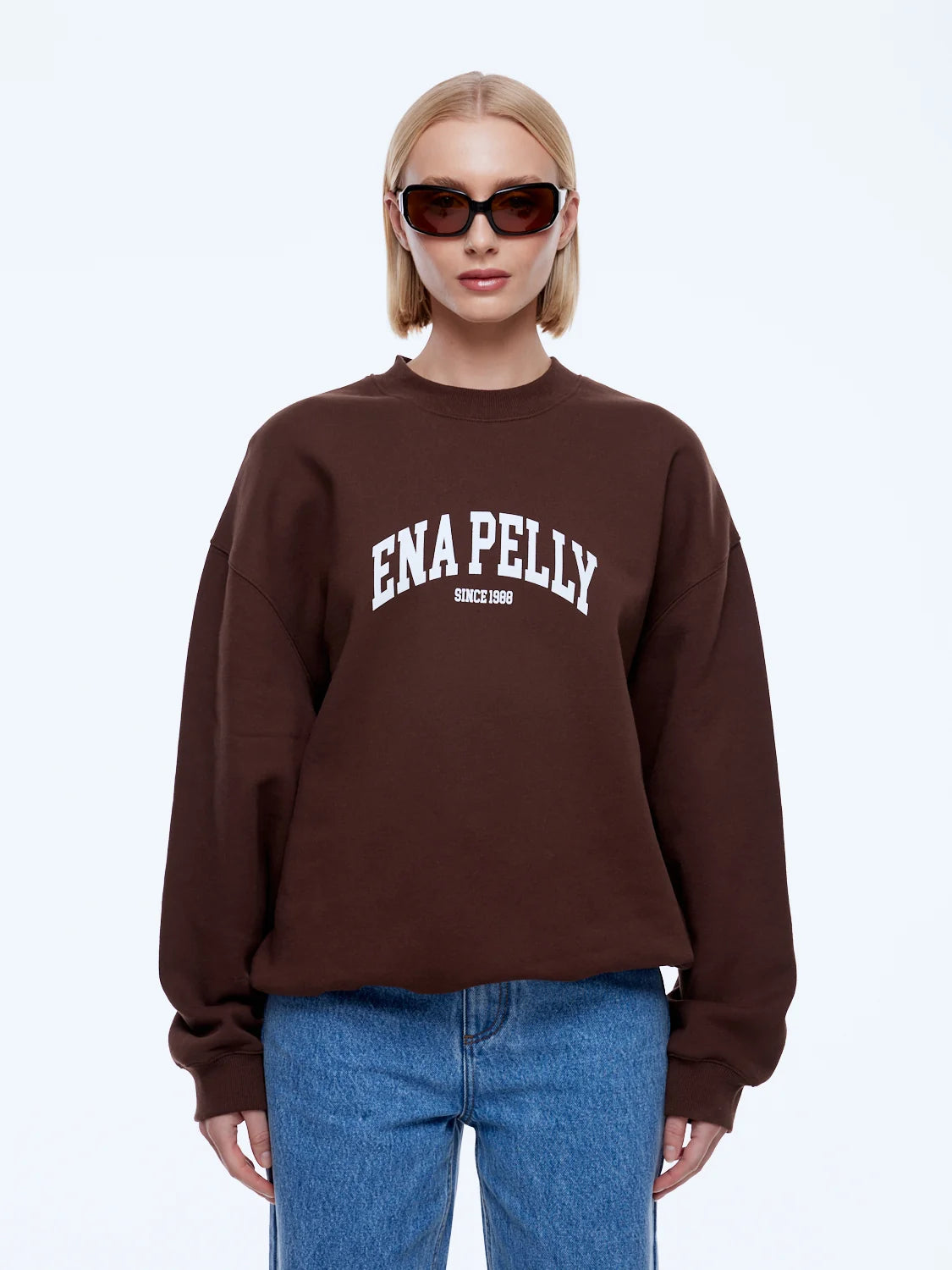 Ena Pelly - Mila Oversized Sweater (Chocolate) Ena Pelly