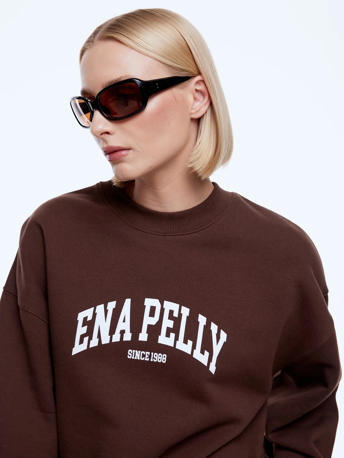 Ena Pelly - Mila Oversized Sweater (Chocolate) Ena Pelly
