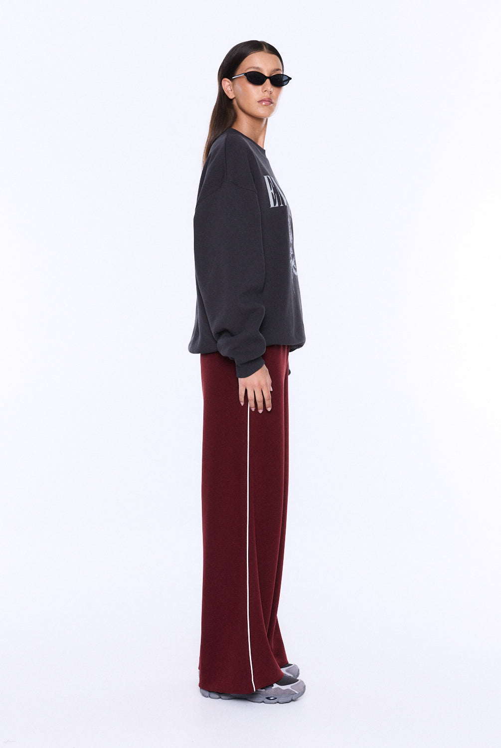 Ena Pelly - Mila Oversized Sweater (Vintage Black/Cheetah) Ena Pelly