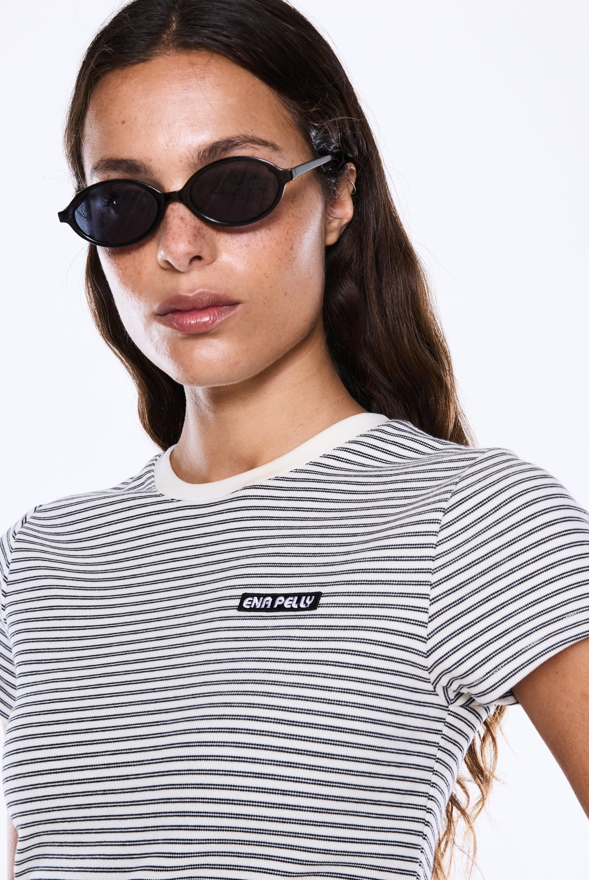 Ena Pelly - Penny Baby Tee (Black/White Stripe) Ena Pelly