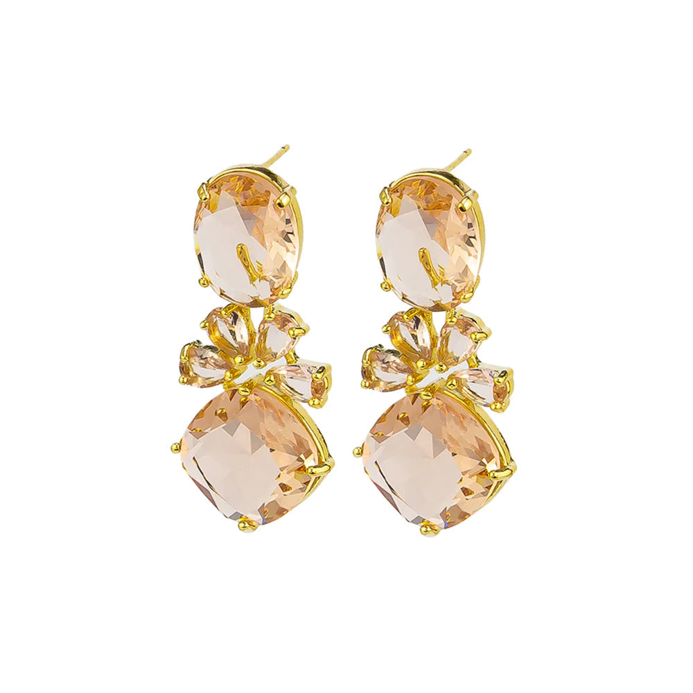Jolie & Deen Allison Earrings - Peach Jolie & Deen