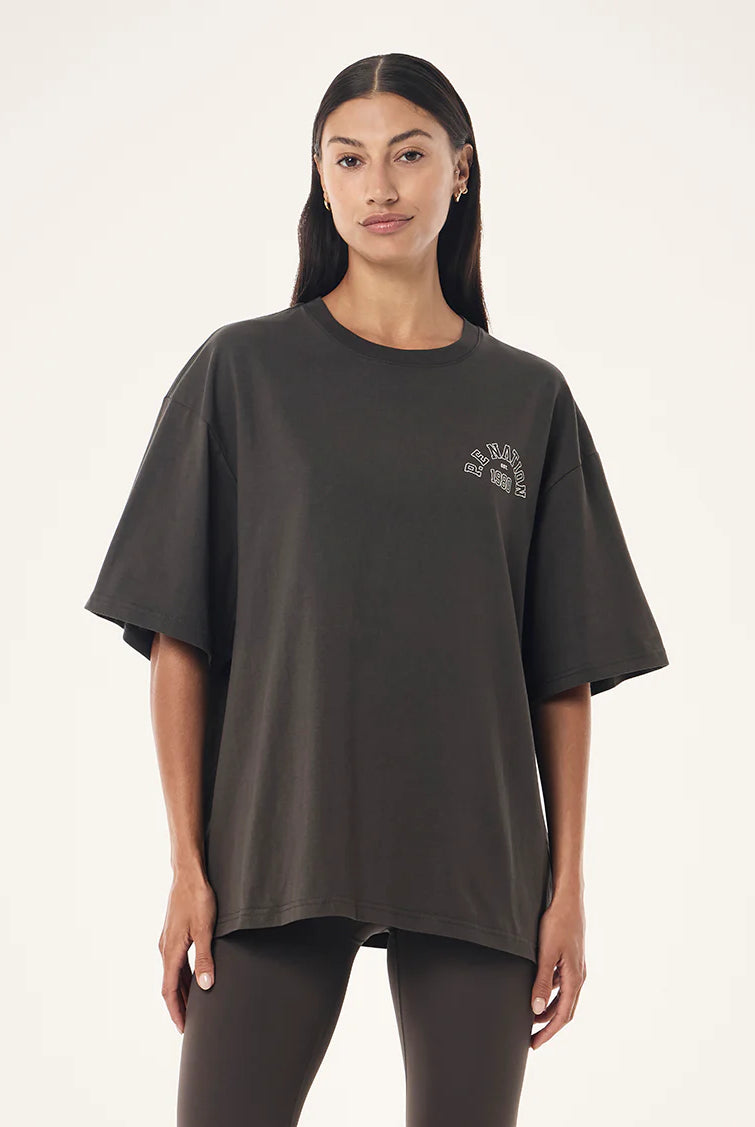 P.E Nation - Established Oversized Tee (Dark Olive) P.E Nation
