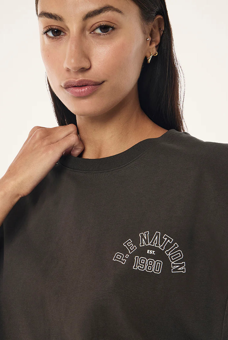 P.E Nation - Established Oversized Tee (Dark Olive) P.E Nation