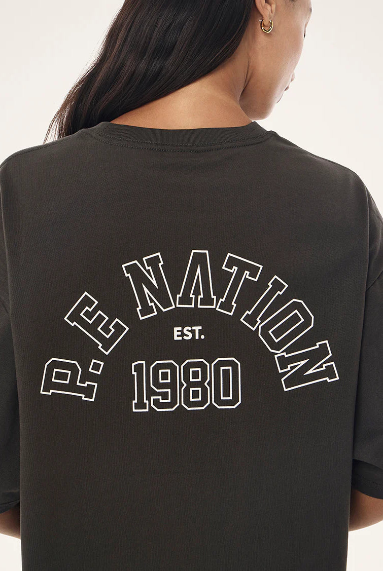 P.E Nation - Established Oversized Tee (Dark Olive) P.E Nation