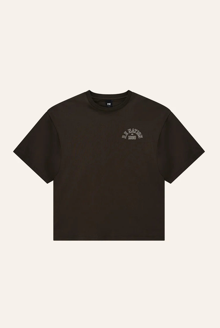 P.E Nation - Established Oversized Tee (Dark Olive) P.E Nation