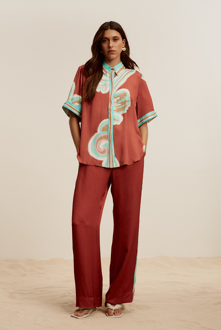 Kivari - Enzo Pant (Maroon) Kivari
