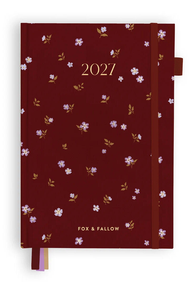 Fox & Fallow - 2027 A5 Vertical Planner (Cherry Wisteria) Fox & Fallow