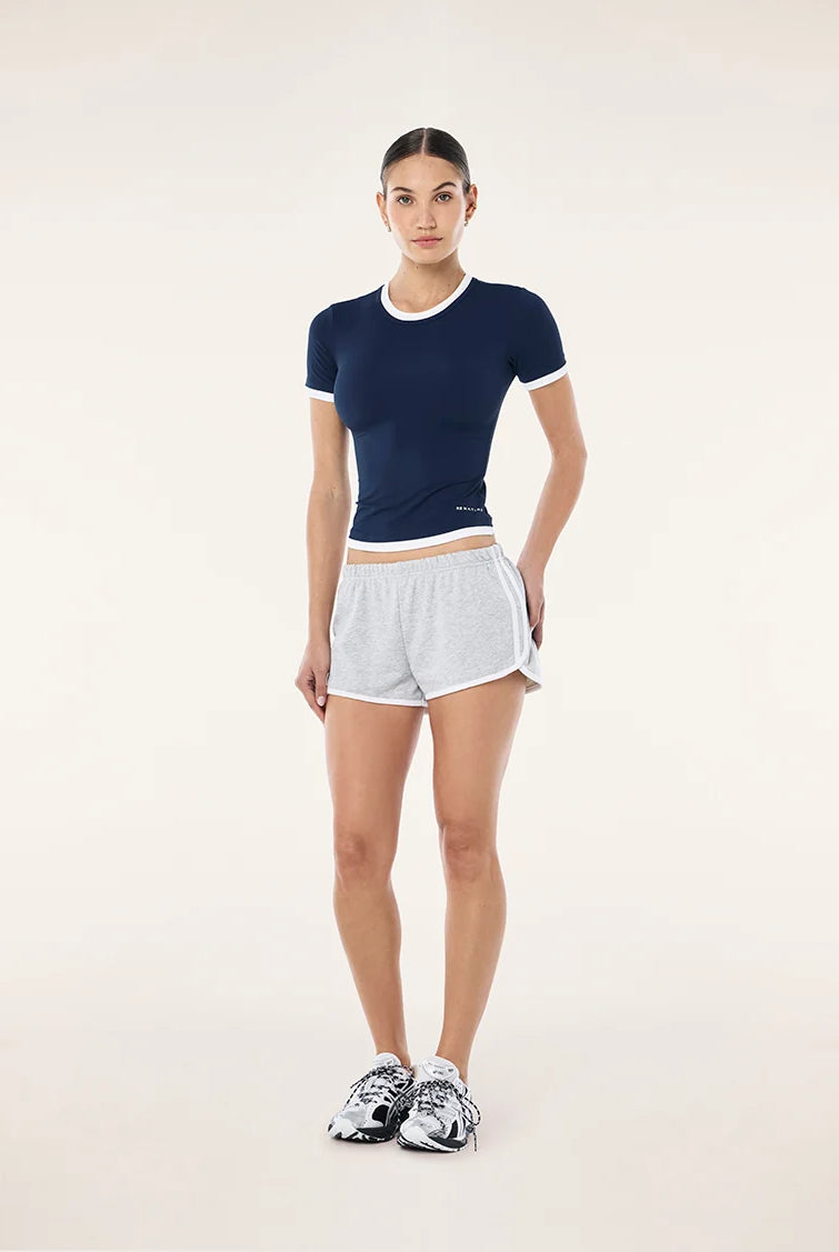 P.E Nation - Foundation Layer SS Tee (Dark Navy/White) P.E Nation