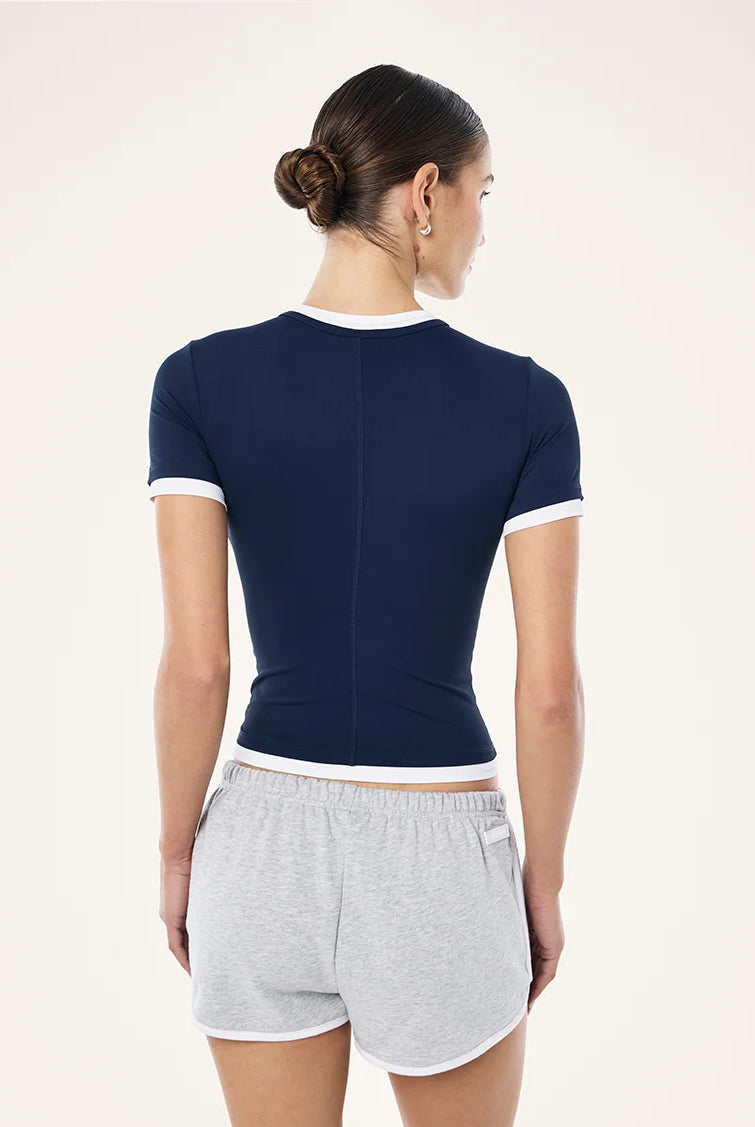 P.E Nation - Foundation Layer SS Tee (Dark Navy/White) P.E Nation