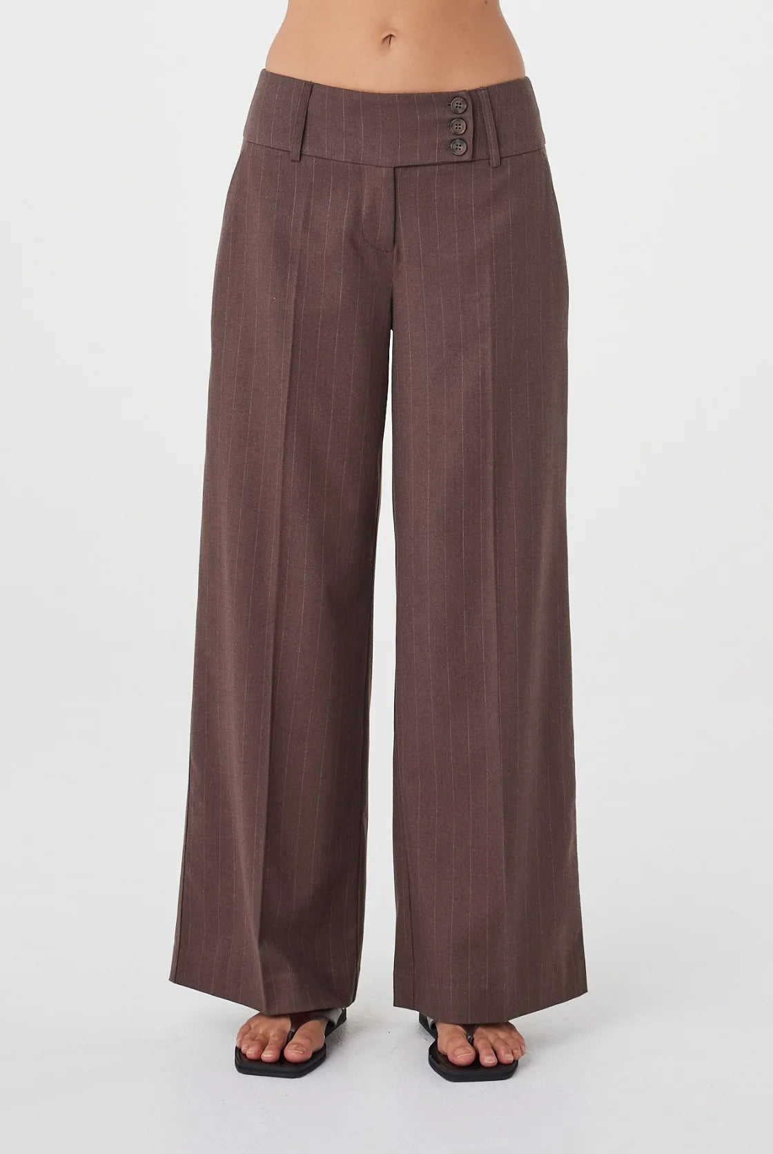 Arcaa - Mannon Pant (Espresso Pinstripe) Arcaa