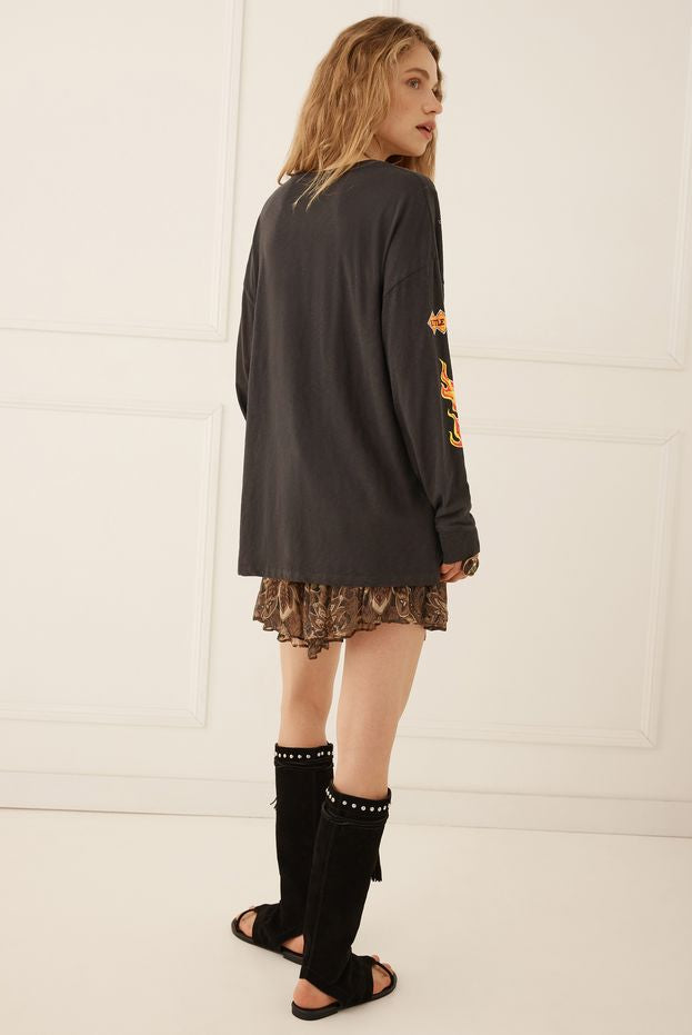 Spell - Pajarito Long Sleeve Tee (Charcoal Grey) Spell