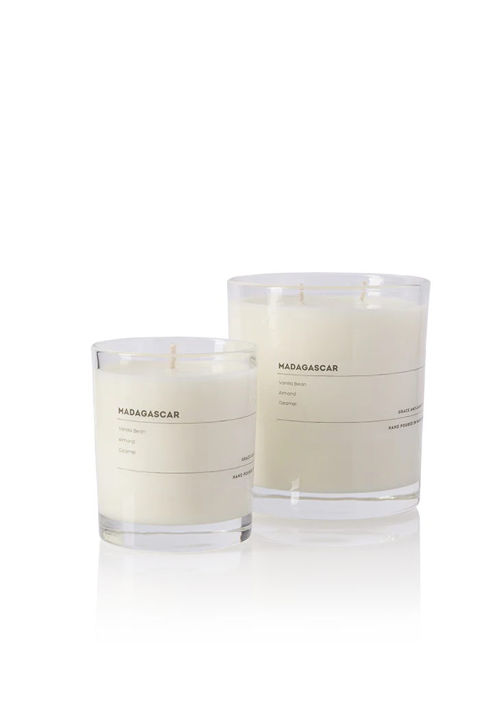 Grace and James - Bare 40hr Candle (Madagascar) Grace and James