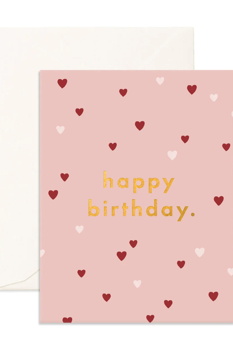 Fox & Fallow - Birthday Little Hearts Greeting Card Fox & Fallow