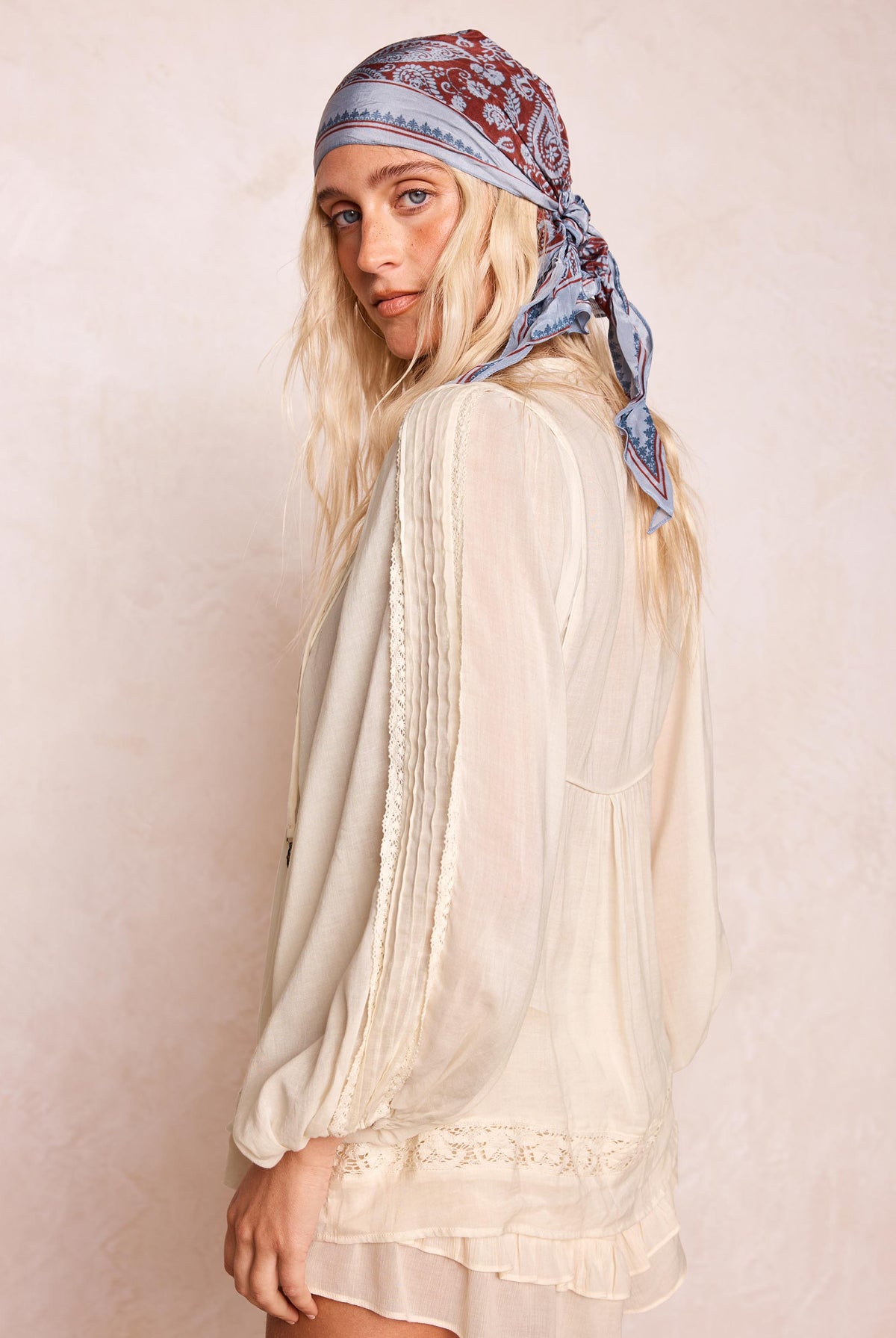 Spell - Ines Boho Blouse (Light Sand) Spell