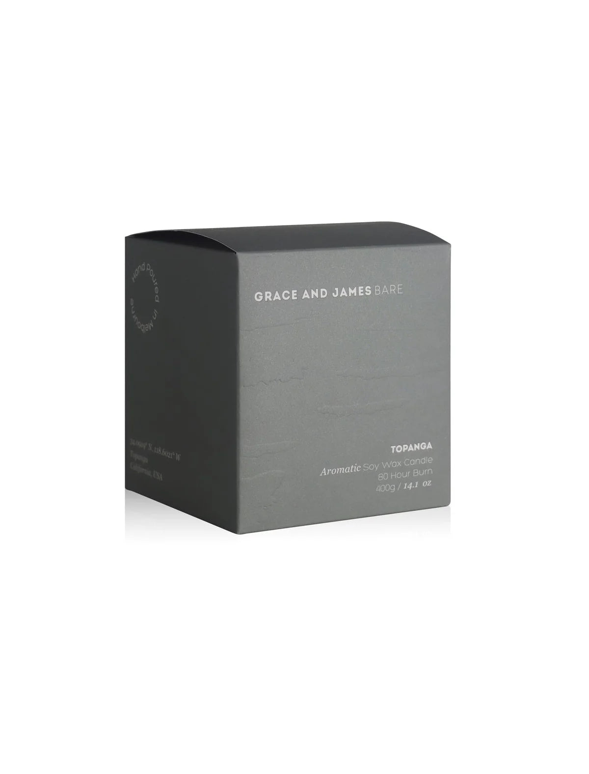 Grace and James Bare 80hr Candle - Topanga Grace and James