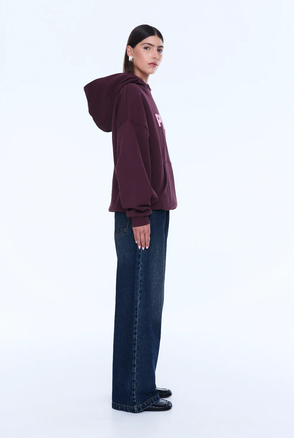 Ena Pelly - Cassie Oversized Hoodie (Deep Cherry/Pelly) Ena Pelly