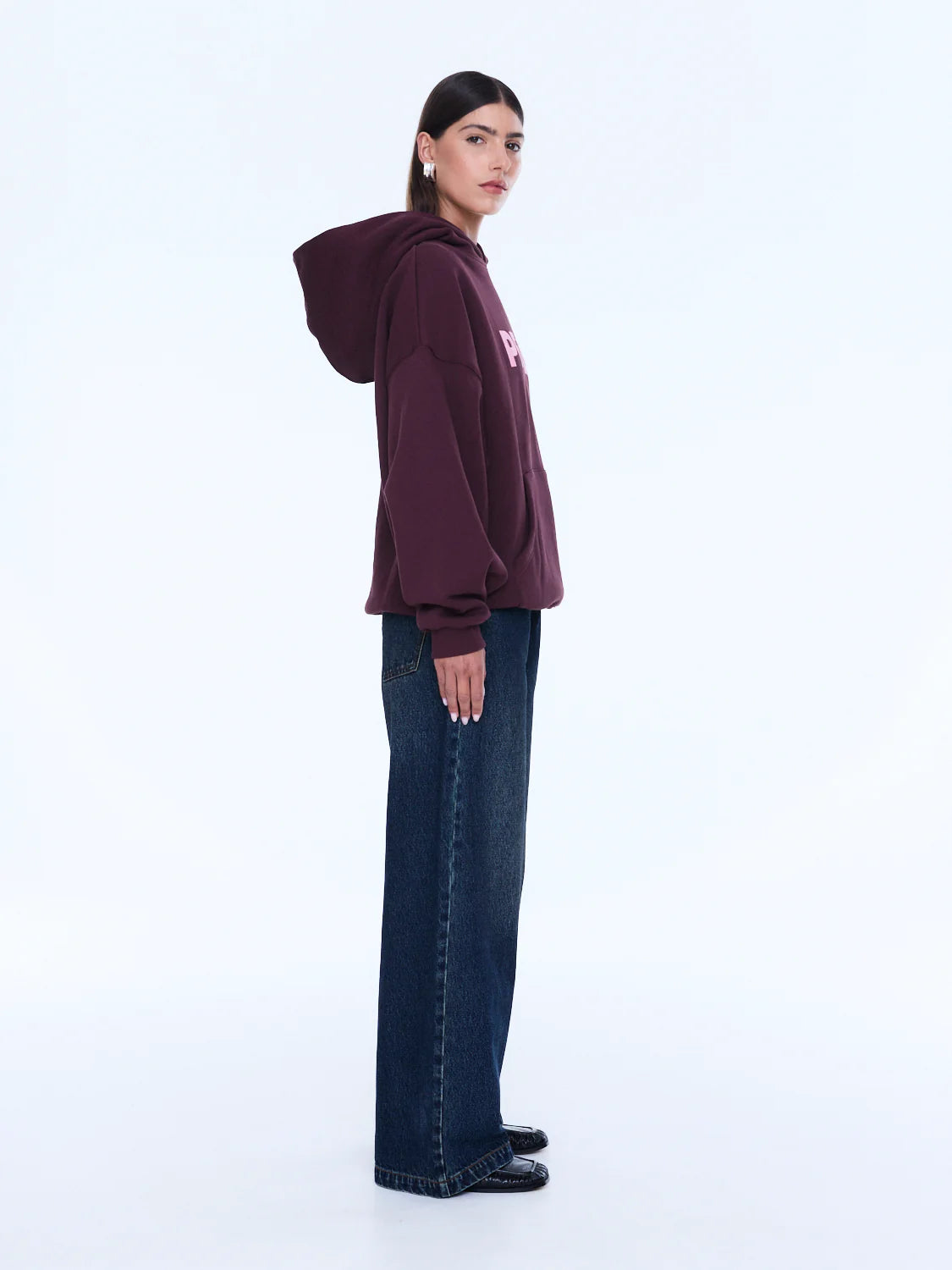 Ena Pelly - Cassie Oversized Hoodie (Deep Cherry/Pelly) Ena Pelly