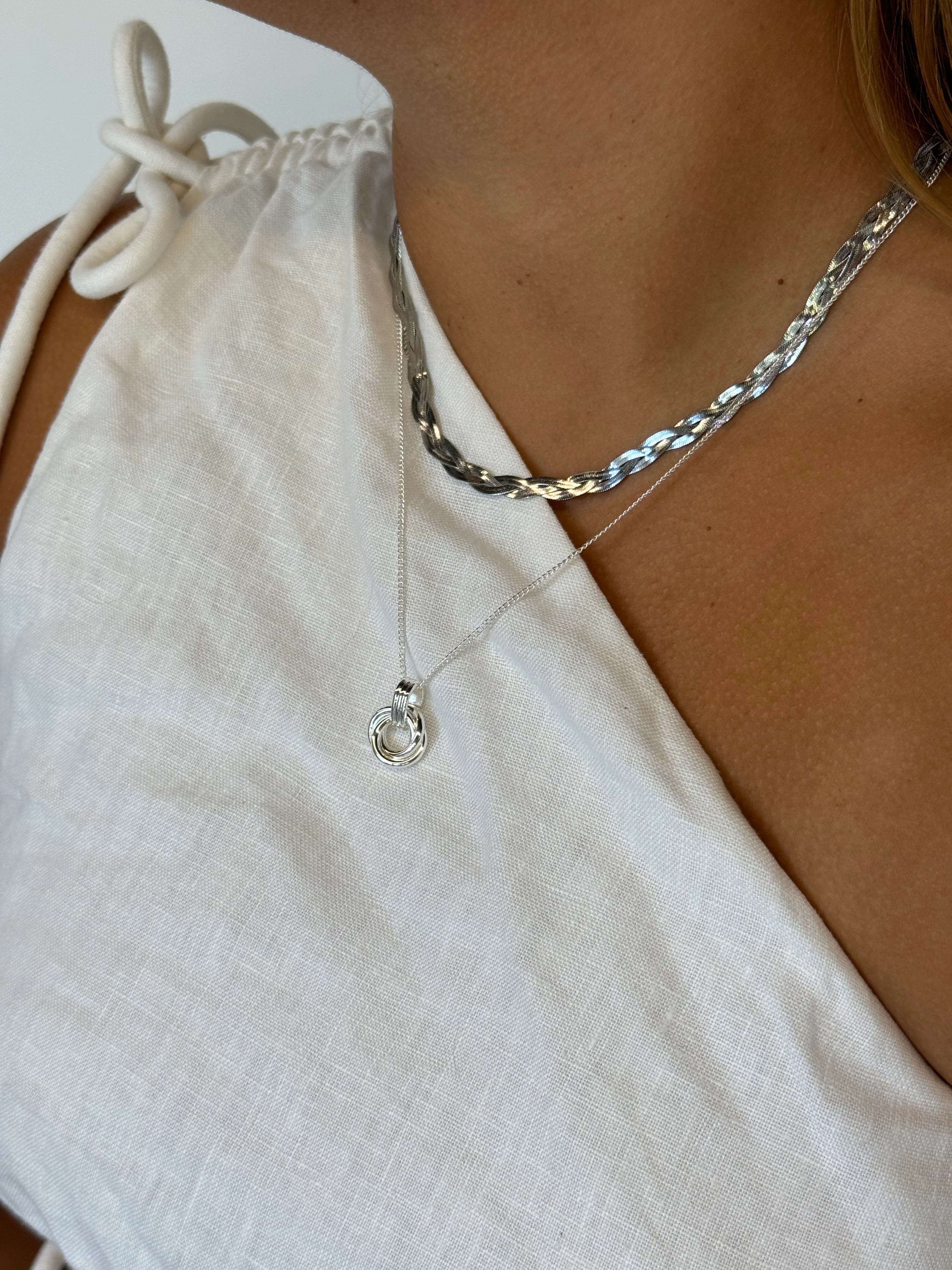 Zafino Poppy Necklace - Silver Zafino