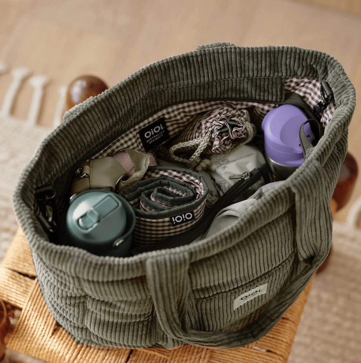 OiOi - Everyday Tote (Moss Green) OiOi